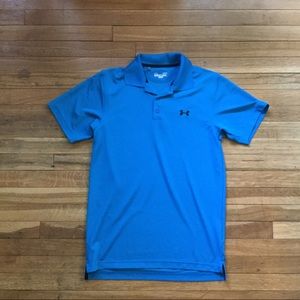 NWOT Under Armour Blue Athletic Polo